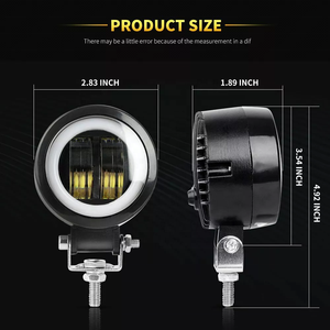 <span class=keywords><strong>3</strong></span> pouces rond led 20w led phare de travail 4X4 tout-terrain projecteur antibrouillard pour la conduite de moto auxiliaire autres lampes de voiture - Product Image 6