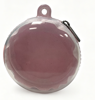 Mini pochette ronde transparente en silicone souple pour écouteurs, boucles d'oreilles, colliers – Sac de rangement portable de voyage avec logo