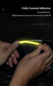 Autocollants réfléchissants brillants pour jantes de <span class=keywords><strong>voiture</strong></span>, bandes décoratives pour auto, autocollants de sécurité nocturne pour <span class=keywords><strong>voiture</strong></span>, moto et vélo - Product Image 4