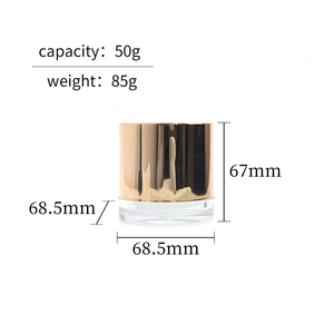 Lussuoso Barattolo Cosmetico da 50ml, Contenitori Unici per Balsamo da 50g, Eleganti <span class=keywords><strong>Vasetti</strong></span> per Crema Viso con Coperchio in Alluminio <span class=keywords><strong>Argento</strong></span> e Confezione - Product Image 6
