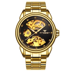 Dessio Men's Luxury <b>Skeleton</b> <b>Automatic</b> Mechanical <b>Watch</b> with Original Movement Custom Logo Wrist Replacement Parts - Product Image 3