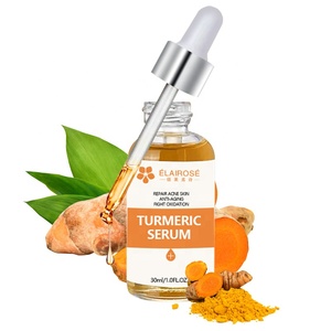 Sérum Visage au Curcuma, Algues Marines et Aloe Vera avec Vitamines B5, C et Acide Hyaluronique - Hydratant, Éclaircissant et Anti-rides à Base de Plantes Biologiques OEM - Product Image 4