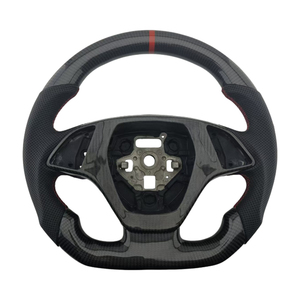 Volante Deportivo de Fibra de Carbono y Cuero Perforado para Chevrolet Camaro, Producto Popular - Product Image 1