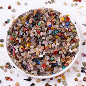 หินคริสตัลบดขนาด 3-5 มม. หินธรรมชาติสำหรับบำบัดรักษา หินอะเมทิสต์ควอตซ์แบบเม็ดเล็ก - Product Image 1