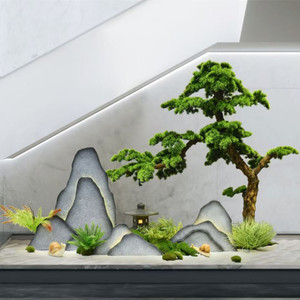 Planta artificial de plástico de pino, árbol artificial de estilo japonés, bonsái, decoración para el hogar y la Oficina, gran oferta - Product Image 6