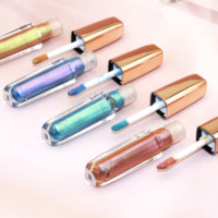 Fard à paupières liquide caméléon multi-chrome, couleur changeante, fard à paupières métallique pailleté, longue tenue, maquillage liquide pour les yeux, logo personnalisé