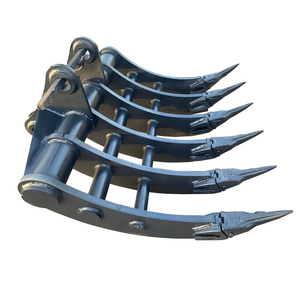 Râteaux d'excavatrice personnalisables pour excavatrices de 3 à 5 tonnes, incluant râteaux à brosse, râteaux à godets et râteaux de défrichage - Product Image 1