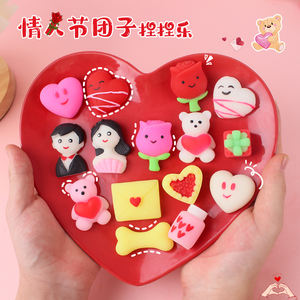 โมจิสควิชชี่วาเลนไทน์ ของเล่นบีบเล่นนุ่มนิ่มน่ารัก บรรเทาความเครียด ลดความวิตกกังวล สำหรับเด็ก ของชำร่วยงานปาร์ตี้ - Product Image 2