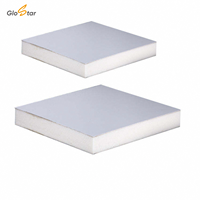 Panneau de toiture sandwich en mousse PU PIR GLOSTAR CE 50 mm 75 mm 100 mm pour maison préfabriquée et isolation thermique des murs de chambre froide