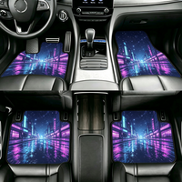 Tapis de sol de voiture antidérapants et imperméables en gros, motif dragon chinois, imprimés sur mesure, 4 pièces, tapis universels pour voiture