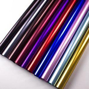 Glossy Pink Mirror Reflective Coated Mirror <b>Paper</b> Sheet Aluminized Holographic Foil Mirror <b>Paper</b> For Bouquet Gift Packaging - Product Image 2