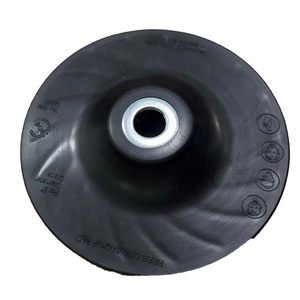 Di alta qualità <span class=keywords><strong>flessibile</strong></span> da 4.5 pollici <span class=keywords><strong>disco</strong></span> in fibra di <span class=keywords><strong>plastica</strong></span> supporto Pad <span class=keywords><strong>per</strong></span> smerigliatrice angolare <span class=keywords><strong>disco</strong></span> nero - Product Image 4