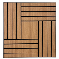 Panneau acoustique en MDF à lattes, revêtement mural insonorisant pour hôpital moderne, école, salon, chambre à coucher