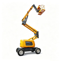 Plateforme de travail aérien articulée autopropulsée à bras courbé hydraulique, hauteur maximale 12 m, usage industriel pour les travaux en altitude