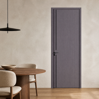 Porte intérieure en alliage d'aluminium, sans peinture, facile à nettoyer, pour salle de sport, appartement, école, salle de classe - Vente en gros