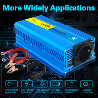 Convertisseur de courant Lvyuan 2000w 1000w 12v 24v Convertisseur de courant pour voiture DC 110v 220v Onduleurs à onde sinusoïdale pure avec prises EU