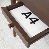 Table de travail en bois massif du, console en bois marron, table d'ordinateur, bureau pour salon