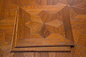 พื้นไม้โอ๊คลายปาร์เกต์แบบฝังลายมาเก็ตทรี ดีไซน์ทันสมัย สวยงาม สำหรับตกแต่งภายใน พื้นผิวเรียบเนียน ไม้ธรรมชาติ - Product Image 2