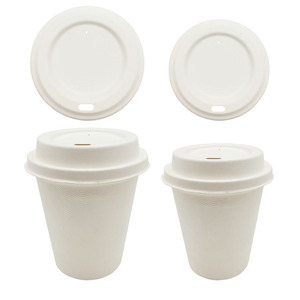 Dùng Một Lần Biểu Tượng Tùy Chỉnh In 6Oz <span class=keywords><strong>8Oz</strong></span> 12Oz 16Oz Cốc Giấy Với Nắp Phân Hủy Sinh Học Bã Mía Mía Cup Cho Đồ Uống Nóng - Product Image 2