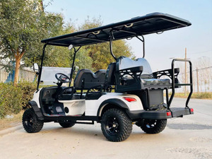 Voiture de golf électrique à 4 places, à essence, tout-terrain 4x4, avec pare-chocs arrière et batterie au lithium, d'occasion, 2 places - Product Image 4