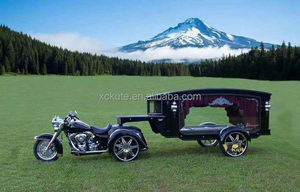 Funeral Tow <b>Trailer</b> Victorian Elegant Coffin Carrier <b>Trailer</b> Custom Metal Decoration for Premium Funeral Events - Product Image 3