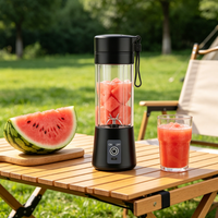 Multifunctionele fruitsapmixer 380ml USB draagbare blender, eenvoudig te bedienen, sinaasappelsapmachine of voor dagelijkse smoothies