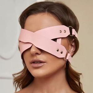 ชุดหน้ากากปิดตาแบบเซ็กซี่หนัง PU แนวพังค์สำหรับผู้หญิงผู้ชายสำหรับงานเลี้ยงเซ็กซ์ทอยตกแต่งหน้ากากปิดตาสำหรับชุดเกม - Product Image 3