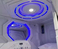Ensemble de meubles de lit capsule individuelle moderne, lit capsule intelligent