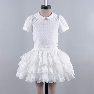 Usine de haute qualité 15 Couleurs-Offre Spéciale <span class=keywords><strong>Court</strong></span> <span class=keywords><strong>Jupon</strong></span> Pour Le Mariage Une LIGNE Vintage Tulle Noir et <span class=keywords><strong>blanc</strong></span> fleur fille robes - Product Image 3