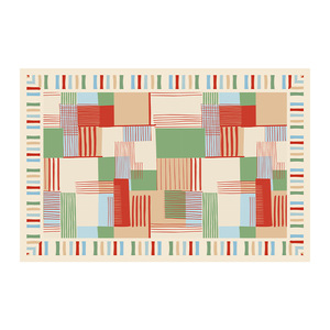 Alfombra de baño de tierra de diatomeas, rectangular, a rayas, absorbente, antideslizante, para inodoro, ducha y puerta. - Product Image 3