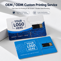 Clé USB promotionnelle pliable personnalisée pour cartes de visite, 16 Go, 32 Go, vente en gros
