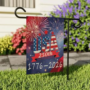 Drapeau de jardin en tissu à bas prix, vente en gros, impression numérique personnalisée, 12x18, double face, polyester anti-plis - Product Image 4