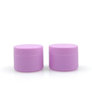 10g 15g 30g 50g 100g 120g 150g 200g Cosmetic Amber Pink Plastic PET PP <b>Jar</b> Container <b>Empty</b> Frosted Cream <b>Jars</b> with Purple Lid - Product Image 4