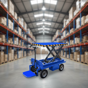 उलटा छोटे इलेक्ट्रिक हाइड्रोलिक निर्माण स्थल होस्ट, मोबाइल लिफ्टिंग प्लेटफॉर्म, कैंची लिफ्ट फ्लैटबेड ट्रांसपोर्ट वाहन - Product Image 4