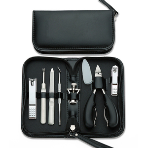 <span class=keywords><strong>Professionale</strong></span> 7 pezzi in acciaio inossidabile Nail Pusher Cutter Kit Pedicure strumenti per Manicure <span class=keywords><strong>Set</strong></span> per uso di bellezza sulle dita - Product Image 1