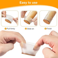 Protections de pieds de chaise rondes à bas prix, embouts en silicone pour protéger les sols en carrelage, couvre-pieds de meubles en feutre
