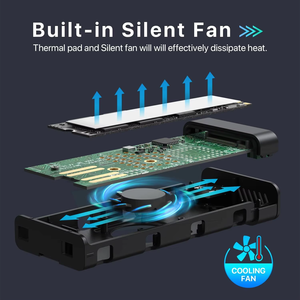 Nouvel adaptateur convertisseur USB3.1 Type-C en aluminium pour SSD M.2, boîtier de disque dur à semi-conducteurs - Product Image 2