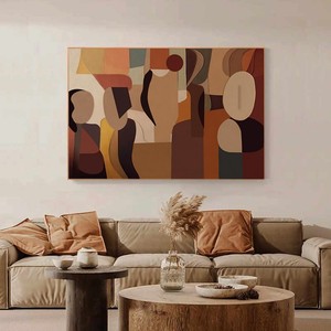Pintura al Óleo Abstracta Moderna Hecha a Mano, Personalizada, Impresa Digitalmente en Lienzo, Decoración para Hotel o Sala de Estudio, Tema de Paisaje SC-20251 - Product Image 3