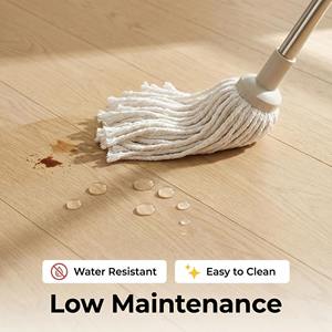 أرضيات خشبية صديقة للبيئة من الخيزران بنمط الريش مع قاعدة كاملة من خشب البتولا معتمدة من ENF، تصميم هندسي لغرف المعيشة المستدامة - Product Image 3