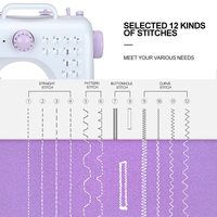 Mini machine à coudre spéciale 2 en 1 505, petite machine à coudre domestique multifonction pour vêtements, Maquina De Coser avec surjet