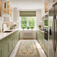 Armoires de cuisine sur mesure, style Shaker américain, en bois massif, pour projet résidentiel de maison de ville