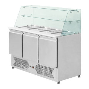 <span class=keywords><strong>Precio</strong></span> de fábrica Comercial de acero inoxidable Ensaladera Refrigerador Ensalada de frutas <span class=keywords><strong>Vitrina</strong></span> <span class=keywords><strong>refrigerada</strong></span> - Product Image 1
