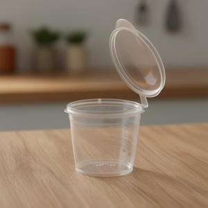 Contenitore Trasparente con Coperchio a Cerniera da 1 Oz, in PP, per Alimenti, Uso Cucina, Impilabile, per la Conservazione della Freschezza, Stampato a Iniezione - Product Image 2