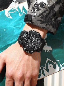 Tin tức phong cách thể thao nam IP67 không thấm nước LED kỹ thuật số thạch anh Đồng hồ đeo tay với GPS 4G Màn hình cảm ứng hiển thị kép - Product Image 2