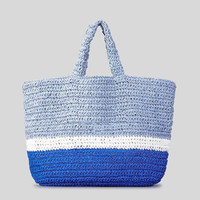 Bolso Tote Casual de Paja para Mujer, Tejido a Mano, Ligero, Portátil, de Gran Capacidad, con Cierre de Cremallera, Ideal para la Playa en Verano