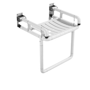 Tabouret pliant de salle de bain Masayoshi, fixé au mur avec accoudoirs, capacité de 250 lb, chaise de douche antidérapante pour personnes âgées - Product Image 2