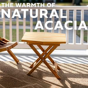 <span class=keywords><strong>Mesa</strong></span> Auxiliar Plegable <span class=keywords><strong>de</strong></span> Madera para Exteriores, Resistente a la Intemperie, <span class=keywords><strong>Mesa</strong></span> Pequeña para Patio, Porche, Piscina, Jardín, Balcón - Product Image 3