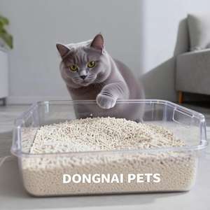 Litière pour chat biodégradable écologique à absorption élevée en tofu de soja, longue durée, sans danger pour les animaux, facile à nettoyer - Product Image 1