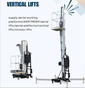 Nuovo 4m 6m 8m 10m idraulico Mobile elettrico ponteggio piattaforma di sollevamento in lega di alluminio ascensore ascensore per la costruzione - Product Image 5