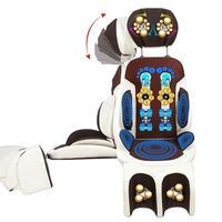 Chaise de massage Shiatsu portable avec chauffage et vibration pétrissant le massage du corps entier, y compris le cou, le dos, la taille, les fesses et les jambes